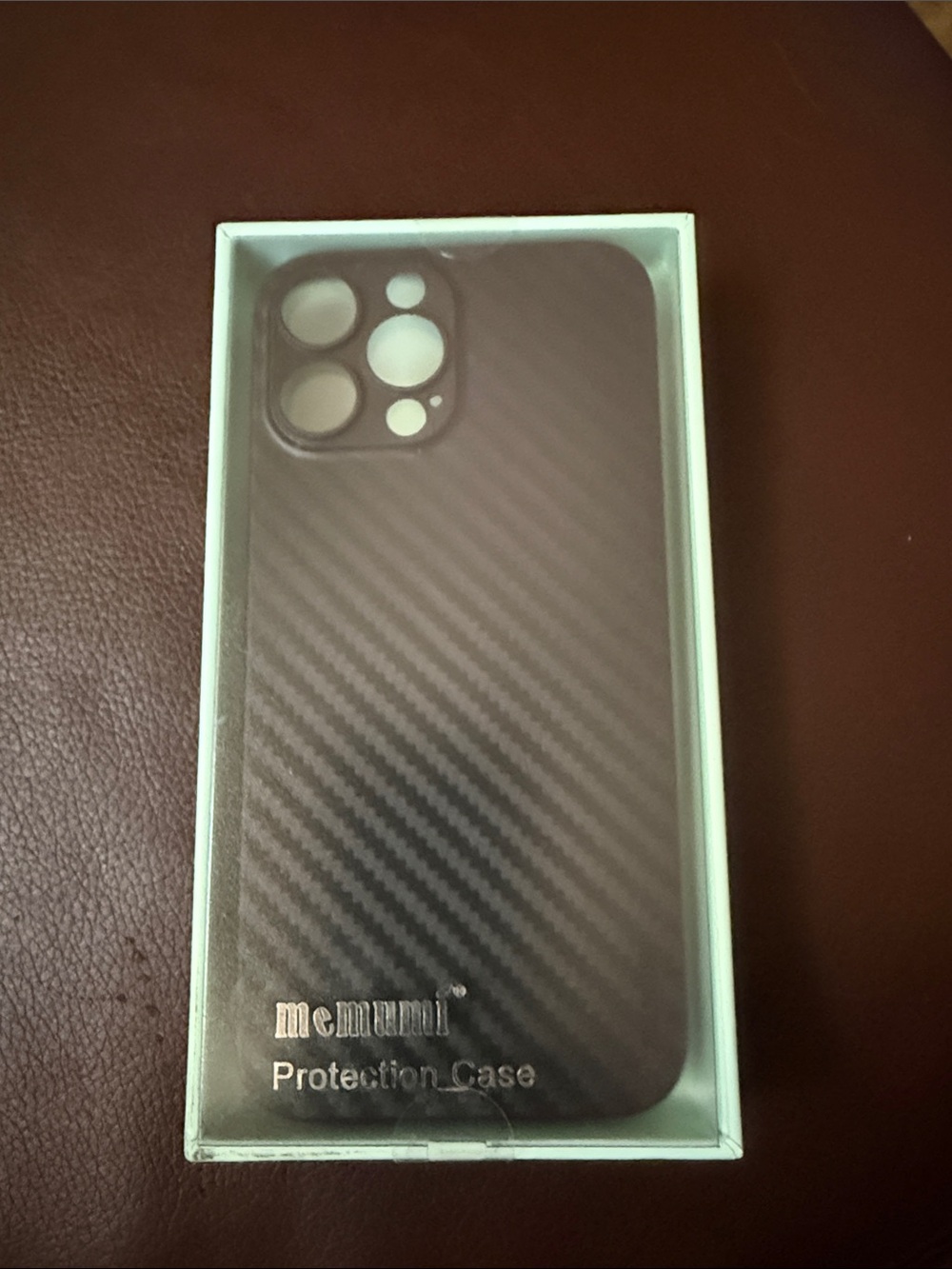 Carbon-Style Black Protection Case for Smartphones